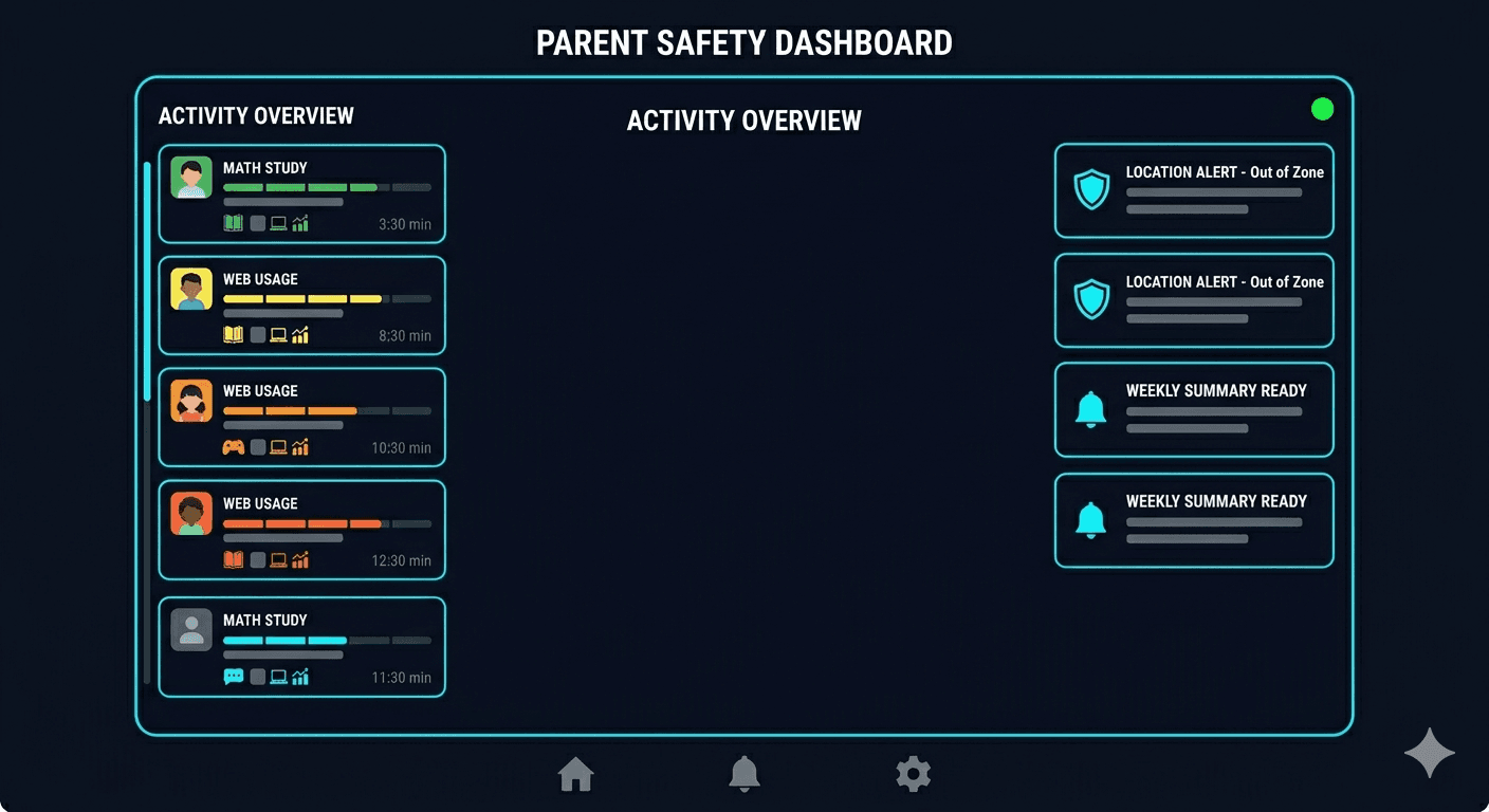 Live dashboard s real-time daty a notifikacemi